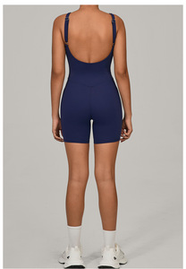 Vente en gros de <span class=keywords><strong>justaucorps</strong></span> et combinaisons de sport pour femmes, à séchage rapide, sexy, à bretelles réglables, dos nu, pour le yoga et le fitness - Product Image 5