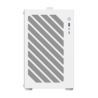 Boîtiers PC Gaming Micro-ATX Ruix Meteor T1 Blanc de Haute Qualité avec Refroidisseur AIO 240mm, Panneau Latéral Transparent et Poignée de Transport Supérieure pour Ordinateur de Bureau