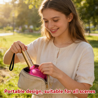 Lampe de thérapie par lumière rouge portable, 5 LED, appareil portatif avec attache de type C pour la charge