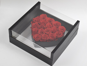 HFlora Factory Supply Eternal Elegant Natural Preserved Rose Gift <strong>Box</strong> for Valentine's Day Graduation Christmas Easter-Long - Product Image 3
