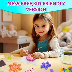 Giáo dục tự làm tủ lạnh nam châm giấy thủ công nghệ thuật Kit Poke trong vui vẻ nghệ thuật hoa vải nhấn poking Kit cho trẻ em - Product Image 6