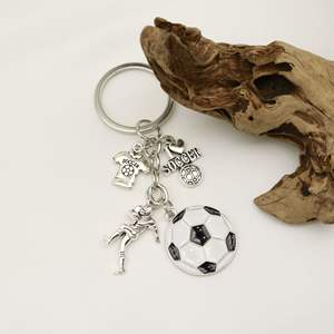 Porte-clés mousqueton en métal personnalisé, thème Coupe du Monde 2026, en alliage de zinc, souvenir promotionnel, style vintage et mode - Product Image 6