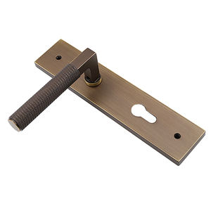 Ensemble de serrure de porte à mortaise de haute sécurité cylindre en laiton levier de serrure européen poignée de porte de luxe serrure de porte avant extérieure pour <span class=keywords><strong>bois</strong></span> - Product Image 2