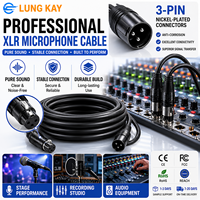 Cable XLR de Alta Calidad de 3 m, 5 m, 10 m, 20 m, 100 pies, Cable de Micrófono de Audio, Conector XLR Profesional de 3 Pines Macho a Hembra, Cables XLR para Micrófono
