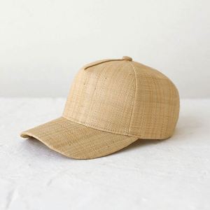 Casquette de baseball unisexe respirante et imperméable en raphia naturel, style sportif urbain, collection printemps-été, offre spéciale - Product Image 3