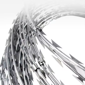 Maille de fil de fer barbelé de haute qualité, simple bobine, diamètre 600 mm, BTO-22, pour clôture de sécurité anti-escalade - Product Image 3