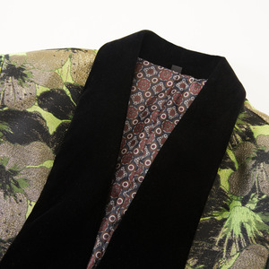 Prix usine 2 pièces veste pantalon tissu imprimé Slim Fit brillant coloré prêt envoyer hommes costumes - Product Image 6