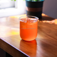 Verres en borosilicate haute résistance à la chaleur, transparents, en forme de nuage, pour lait, petit-déjeuner, café glacé, jus, latte, pour boire
