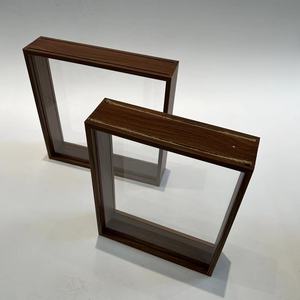 Tối óc chó bóng hộp 8x10 ''10x10'' gỗ khô hoa khung ảnh phong cảnh bó hoa hiển thị đứng trang trí nổi hình ảnh - Product Image 4