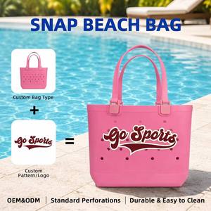 Bolsa de Playa de EVA con Logotipo Personalizado, Ligera, Impermeable, Ecológica, de Silicona y Goma, Gran Capacidad, Bolso de Mano Extraíble - Product Image 4