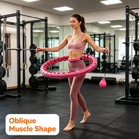 Hula Hoop Smart Ponderato Economico per Fitness, Dimagrimento e Tonificazione Vita, per Adulti, Uomini, Donne, Studenti, Bambini - Attrezzo Domestico Economico