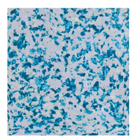 Vente Fabricant – Feuille Décorative en PVC Nacre Bleue et Blanche, Plaquette de PVC Nacré pour la Décoration de Meubles