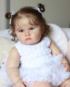 Günstiger 24 Zoll Reborn-Puppen-Bausatz 3D-bemalte Haut lebensechte Baby Reborn Babypuppen Silikon realistische Neugeborenen-Puppen - Product Image 4