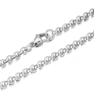 Men's <b>Titanium</b> Steel Necklace <b>Chain</b> 3.0mm 4.0mm Minimalist Fashionable Geometric Design Gift Jewelry CE482 - Product Image 5