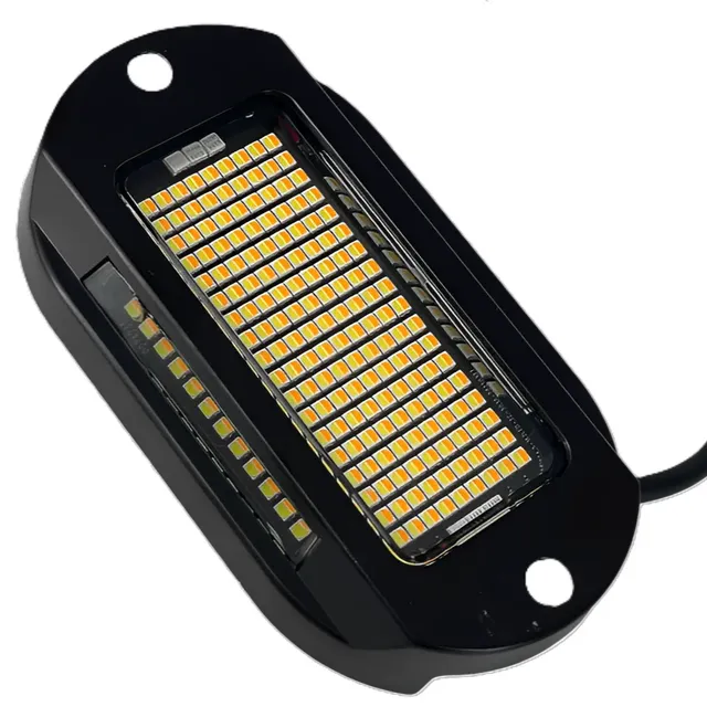 Kingshowstar Newest Max 219LED Rock Light Amber & White IP68 Waterproof Light Truck Accessory 12V Advanced  for Truck