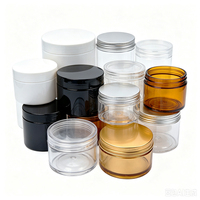 Pot en plastique PET transparent de qualité alimentaire, récipient de stockage hermétique, couleur personnalisée, étiquette privée, avec couvercle à vis