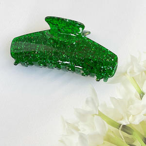 Nouvelles grandes pinces à cheveux tendance, simples, brillantes, en acrylique, avec paillettes, en acétate, grandes pinces à cheveux scintillantes - Product Image 3