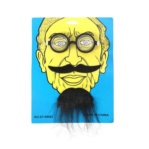Costumes de fête Kit de moustache auto-adhésif Faux sourcils Barbe pour homme - Product Image 1