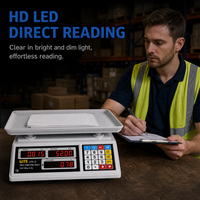 Balance électronique numérique de haute précision 30 kg 2026 avec écran LCD, indicateur de poids de table OEM/ODM en ABS