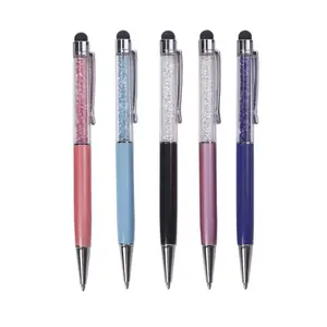 GemFully export manufacturing companies good price pens with glitter crystal ink pen gifts for teen girls
