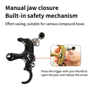 Disparador de Arco Compuesto STARCN para Tiro al Blanco y Caza al Aire Libre, Disparador de Pulgar para Arco Compuesto <span class=keywords><strong>SPG</strong></span> - Product Image 4