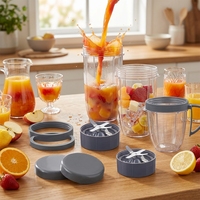 Nouveau Mixeur Puissant 600W 2026 pour Smoothies, Technologie Intelligente, Préparation de Fruits Congelés, Robot Culinaire Multifonctionnel pour la Maison