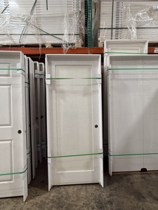 Solid Core White Primed Wood Single Prehung <strong>Interior</strong> Shaker <strong>Door</strong> 30 X 80'' <strong>Size</strong>