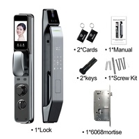 Smart G Home Smart Door Knob Cerradura de puerta con huella dactilar 6085 Cuerpo de cerradura de mortaja para Smart Fingerprint Door Lock Face Rose Gold Low Moq