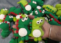 Nouveau mignon Crochet en peluche dinosaure poupées bébé Kawaii jouets en peluche enfants poupée de couchage pour enfants S cadeaux