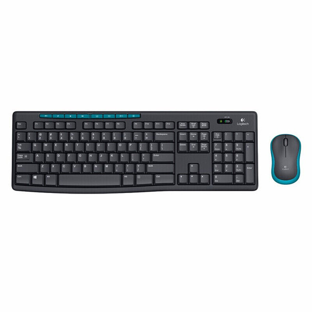 Logitech MK275 Full Size Office Wireless Keyboard and Mouse Combo with Wireless 2.4G Receiver