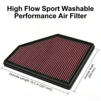 Filter Udara Performa Tinggi Sport Washable 13718577170 untuk BMW Seri 2 3 4 M240i M140i 340i 440i 2015-2022 2.0 3.0