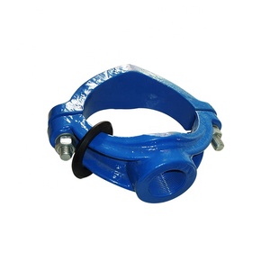 Ductile Iron DI Tapping Saddle <b>Clamp</b> for DCI Ductile Cast Iron Pipe - Product Image 5