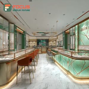 Minimalist Jewelry Display Case Metal <b>Frame</b> Boutique Space Display Counter - Product Image 1