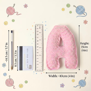 Guirlande personnalisée au crochet avec nom de bébé, guirlande de chambre d'enfant faite à la main en fil, guirlande de lettres au crochet, décoration de fête prénatale, jouet - Product Image 2