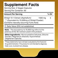 Shilajit de l'Himalaya OEM, 120 capsules certifiées Halal, qualité alimentaire, pour adultes, 1500 mg, soutien immunitaire, énergie accrue, hommes et femmes