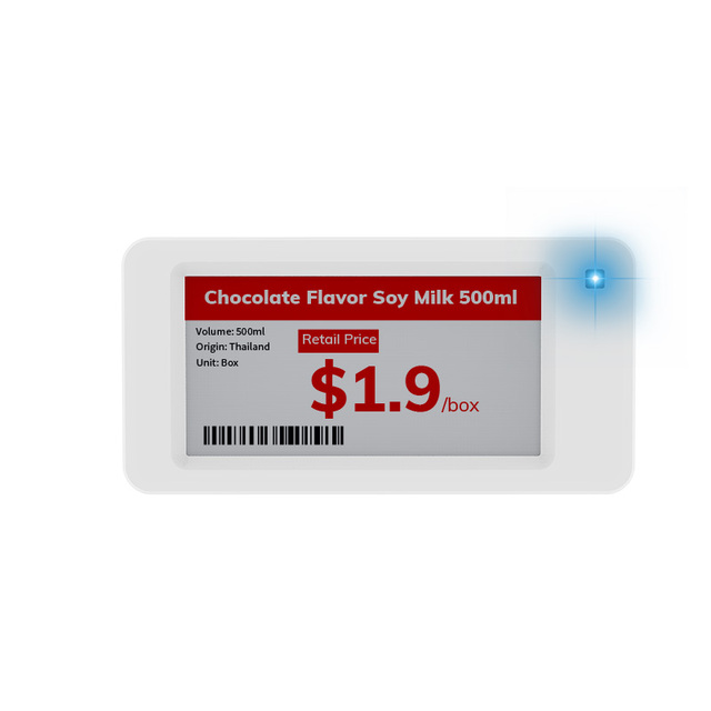 Minew Bluetooth 5.0 ESL 2.6 Inch Supermarket Solution BLE 5.0 Digital Smart Price Tag Electronic Shelf Label EPaper ESL System