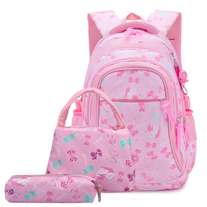 Wholesale 3 in 1 Casual School Bag Set Cartoon Waterproof <strong>Backpack</strong> With <strong>Lunch</strong> Bag Pencil Case for Students Primary Children - Product Image 3