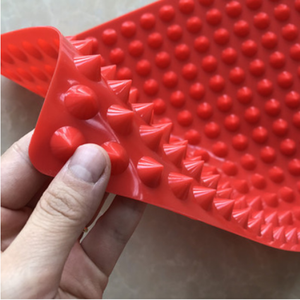 Sartén antiadherente de silicona con forma de pirámide roja para hornear, herramientas de cocina, alfombrilla de silicona personalizada para barbacoa - Product Image 4