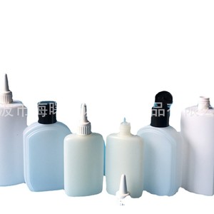 Chuncheng 80ml Flat Plastic <b>Bottle</b> With Pointed Nose For Glue And Hardener Packaging - Product Image 1