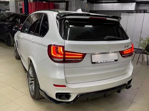 Kit Black Samurai pour <span class=keywords><strong>BMW</strong></span> X5 F15 M-tech 13-18, kit <span class=keywords><strong>de</strong></span> conversion <span class=keywords><strong>de</strong></span> carrosserie X5 F15, diffuseur avant, spoiler <span class=keywords><strong>de</strong></span> <span class=keywords><strong>toit</strong></span>, lifting F15 - Product Image 4