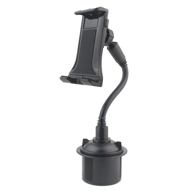Flexible Neck 2-in-1 Tablet & Smartphone Car Cup Holder Mount for Apple Ipad Pro, Air, Mini, Samsung Galaxy Tab, iPhone Xs Max