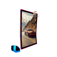 Monitor de Juego Táctil de 43 Pulgadas con Pantalla Curva, Combinación de 3M ELO RS232 USB, Cristal Acrílico, Iluminación LED, Monitor LCD Táctil PCAP