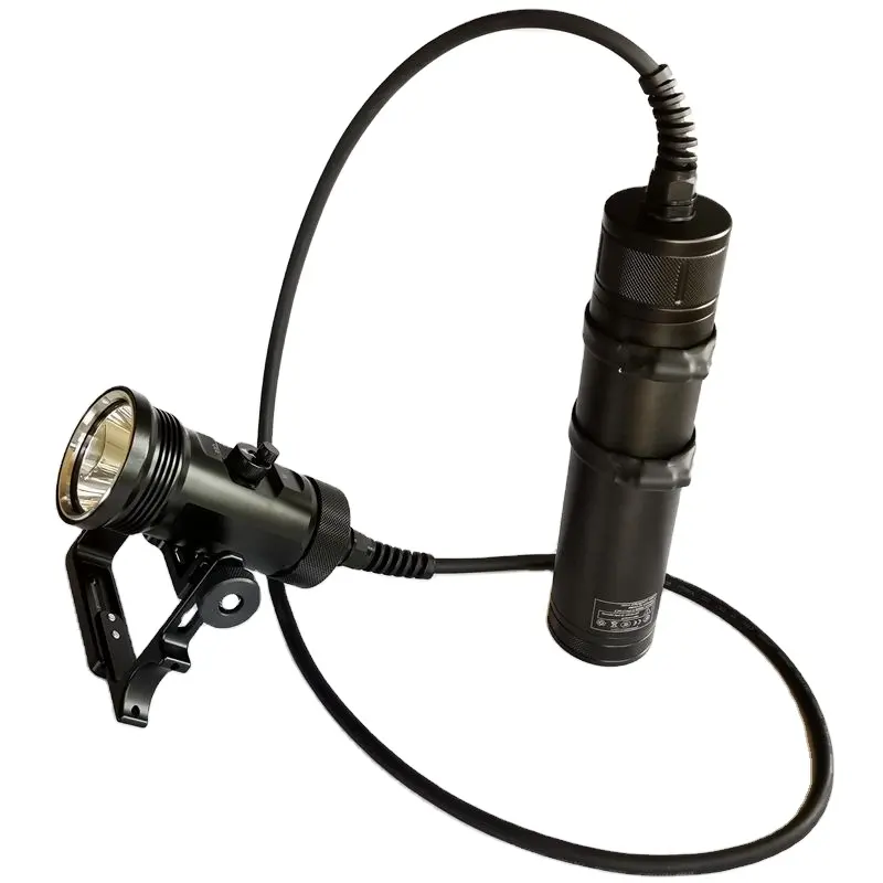 professional canister light Rechargeable spotlight 6000 Lumen deep water diving lamp