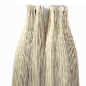 Extensions de cheveux 100% naturels à bandes adhésives invisibles en PU, Remy, cuticules intactes, double trame européenne, 14-28 pouces, sans perte de cheveux - Product Image 3