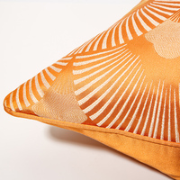 Haute qualité Art Design jeter taie d'oreiller 45x45 50x50 Orange jeter taie d'oreiller jeter oreiller pour salon housse de coussin