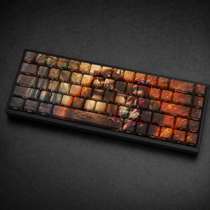 Claviers personnalisés DIY <span class=keywords><strong>LOL</strong></span> Red Riding Annie, 68 touches, touches PBT imprimées latéralement, sublimation par transfert de colorant, profil Cherry pour clavier mécanique - Product Image 5