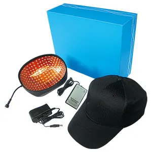 2024 630nm 850nm 940nm máquina de cultivo de cabello uso doméstico rojo azul LED sombrero LLLT LED casco de crecimiento del cabello gorra de terapia para la caída del cabello