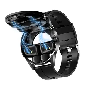 2 In 1 Beste Smart Horloge Rosh Smartwatch Custom Logo Big Screen Smart Bluetooth Headset Horloge Charm Armband Horloges