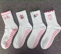 Chaussettes de yoga tricotées personnalisées de haute qualité avec logo, chaussettes de pilates pour femmes, design personnalisé