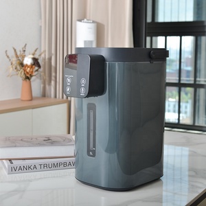 Caldera y calentador de agua eléctrico, pantalla LCD de 4L/5L, Control de pantalla táctil, temperatura preestablecida, termopot eléctrico de acero inoxidable aislado - Product Image 1